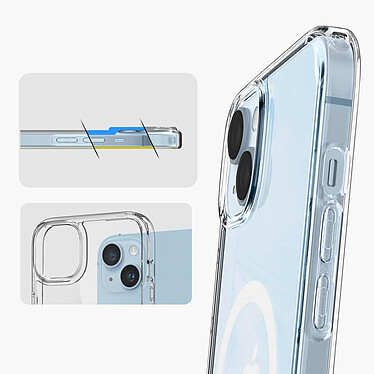 Acheter Spigen SGP Coque pour iPhone 14 Plus Hybride Compatible MagSafe Ultra Hybrid MagFit  Blanc