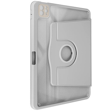 Avizar Étui pour iPad Pro 13 2024 Clapet Support Rotatif avec Protège Caméra Gris