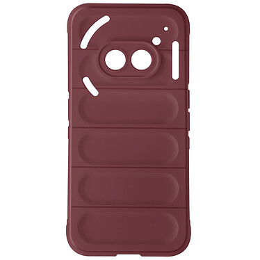 Avizar Coque pour Nothing Phone 2a Antichoc Silicone Motif texturé 3D Bordeaux