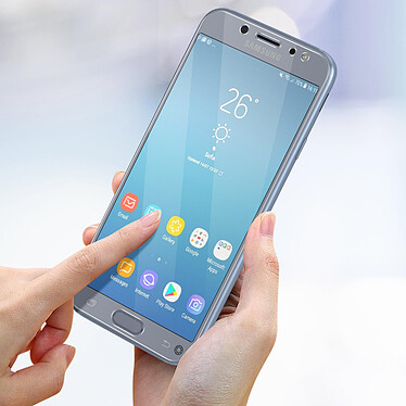 Acheter Force Glass Verre Incassable pour Samsung Galaxy J7 2017 Dureté 9H+ Garantie à vie  transparent