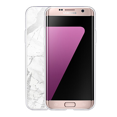Avis LaCoqueFrançaise Coque Samsung Galaxy S7 Edge 360 intégrale transparente Motif Marbre gris Tendance