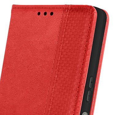 Avizar Étui pour Sony Xperia 1 V Clapet Portefeuille Motif Damier  Rouge pas cher