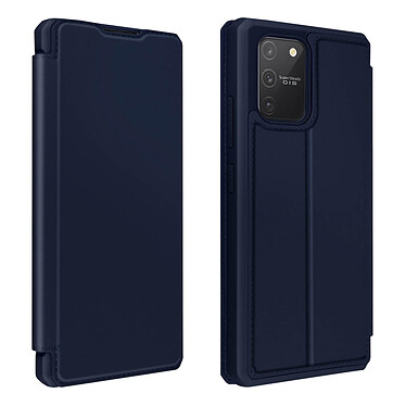 Dux Ducis Étui pour Galaxy S10 Lite Porte-carte Support Vidéo Toucher Soyeux  Bleu
