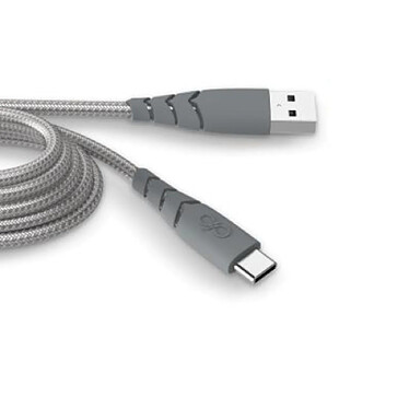 Force Power Câble Ultra-renforcé USB A/USB C 3m - 3A Gris