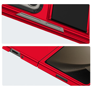 Avizar Coque pour Samsung Galaxy Z Fold 5 Rigide avec Béquille Support  Rouge pas cher