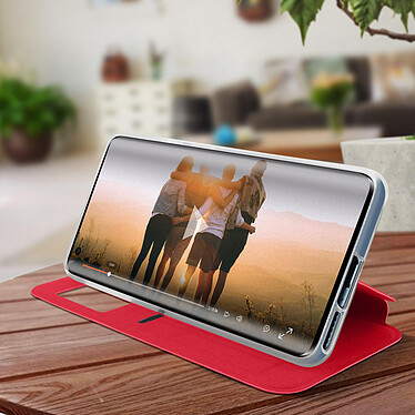 Avis Avizar Housse Xiaomi Mi 10 / 10 Pro Fenêtre d'Affichage Porte-carte Support Vidéo rose