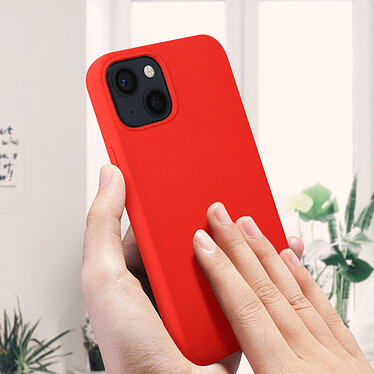 Acheter Avizar Coque iPhone 13 Mini Finition Soft-touch Silicone Semi-rigide rouge