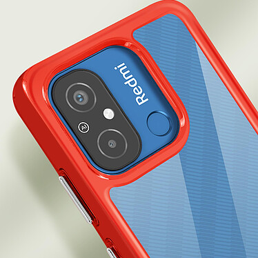 Acheter Avizar Coque Antichoc pour Xiaomi Redmi 12C Dos Rigide Bloc Caméra Surélevé Rouge