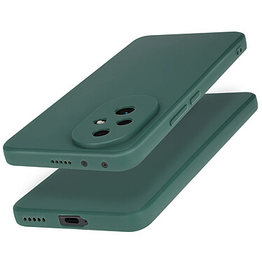 Avizar Coque pour Honor 200 Silicone Finition Mate Soft Touch Vert Foncé