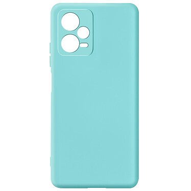 Avizar Coque pour Xiaomi Redmi Note 12 5G Silicone Semi-rigide Finition Douce au Toucher Fine  Turquoise