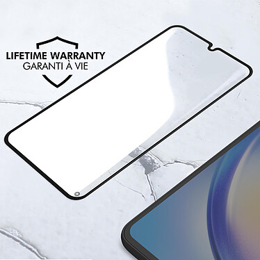 Force Glass Verre Trempé pour Samsung Galaxy A34 5G Dureté 9H+ Biseauté Garantie à vie  Noir pas cher