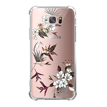 LaCoqueFrançaise Coque Samsung Galaxy S7 Edge anti-choc souple angles renforcés transparente Motif Fleurs Sauvages