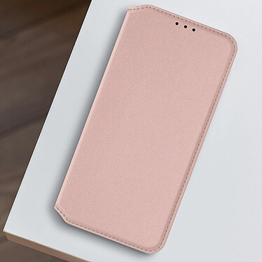 Avizar Étui pour Galaxy A05s Porte-carte Support Vidéo Clapet Magnétique Rose Champagne pas cher