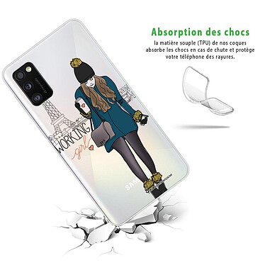 Avis LaCoqueFrançaise Coque Samsung Galaxy A41 360 intégrale transparente Motif Working girl Tendance