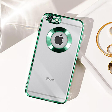 Avizar Coque pour iPhone 6 et 6s Paillette Amovible Silicone Gel  Vert pas cher
