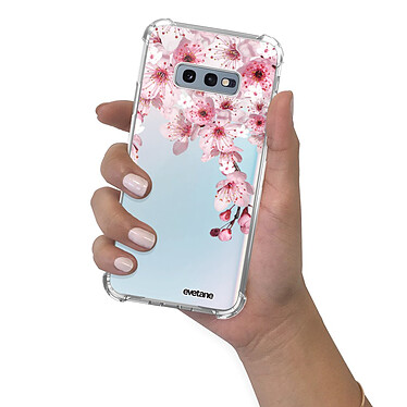 Evetane Coque Samsung Galaxy S10e anti-choc souple angles renforcés transparente Motif Cerisier pas cher