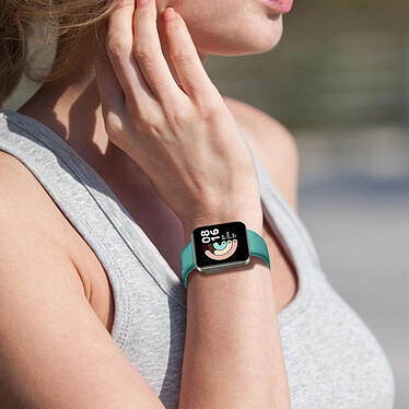 Avis Avizar Bracelet pour Xiaomi Mi Watch Lite / Redmi Watch Silicone Soft touch Premium Turquoise Ajustable par Boucle Ardillon