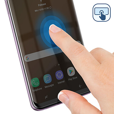 Acheter Avizar Film Galaxy S9 Plus Verre trempé Incurvé 5D Full Cover Protection Contours Noirs