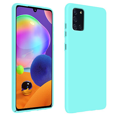 Avizar Coque Samsung Galaxy A31 Silicone Gel Souple Finition Soft Touch Turquoise