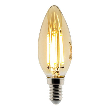 elexity - Ampoule Déco filament LED ambrée Flamme 4W E14 400lm 2500KK