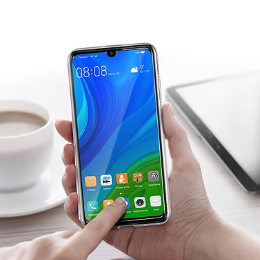 Avizar Coque Huawei P smart 2020 Silicone Souple et Film Verre Trempé 9H Transparent pas cher