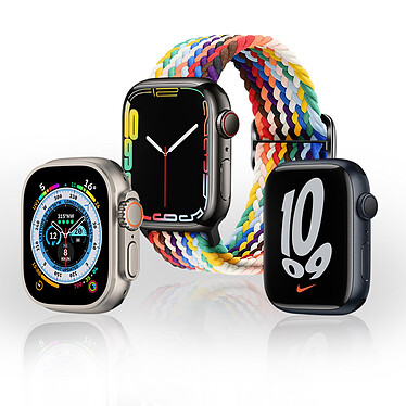 Avizar Bracelet pour Apple Watch 41mm et 40mm et 38 mm Nylon Tressé Ajustable par Boucle Métallique  multicolore pas cher