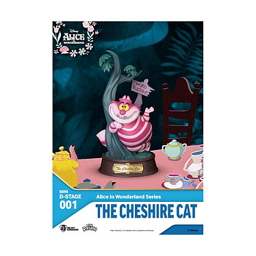 Alice au Pays des Merveilles - Statuette Mini Diorama Stage The Cheshire Cat 10 cm