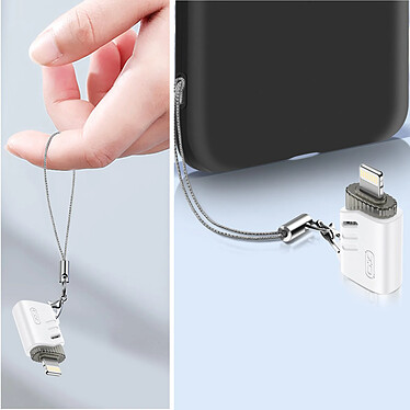 Acheter XO Adaptateur OTG USB vers iPhone Lightning Charge Transfert de Données Blanc