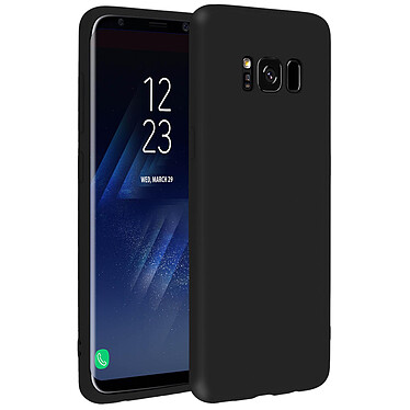 Forcell  Coque pour Galaxy S8 Coque Soft Touch Silicone Gel Souple Noir