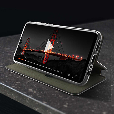 Acheter Avizar Étui Huawei P smart 2020 Simili-Cuir Clapet Porte-carte Support Vidéo rose gold