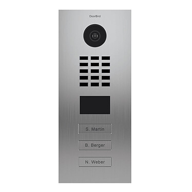 Doorbird - Portier vidéo IP 3 boutons - D2103V V2 EAU SALEE Inox