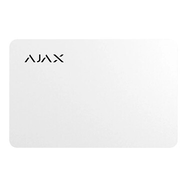 Ajax - Carte d'accès sans contact compatible KeyPad Plus - Blanc - Ajax