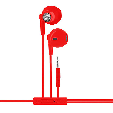 Acheter Metronic 480128 - Ecouteurs intra auriculaire avec micro 1,2 m - rouge