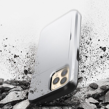 Acheter Avizar Coque iPhone 13 Pro avec Rangement Carte Coulissant Antichoc Defender Gris