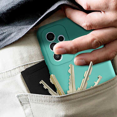 Avizar Coque pour Samsung Galaxy A33 5G Silicone Semi-rigide Finition Soft-touch Fine  Turquoise pas cher