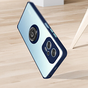 Acheter Avizar Coque pour Xiaomi Poco X4 GT Bi-matière Bague Métallique Support Vidéo  bleu