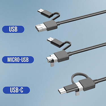 Acheter Avizar Endoscope Étanche IP67 Caméra Multi Ports USB-C Micro USB USB Longueur 1m