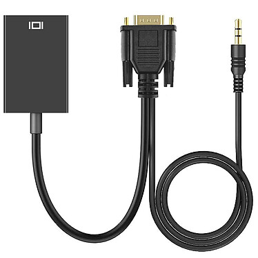 Avis Avizar Adaptateur VGA Mâle vers HDMI Femelle Haute Définition avec Prise Jack 3.5mm