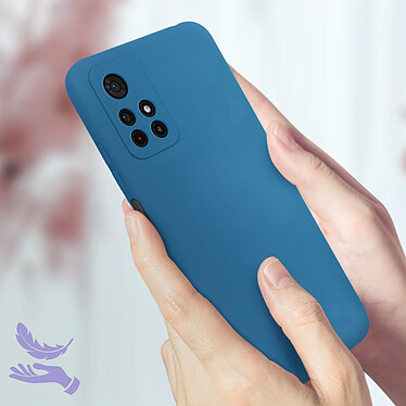 Acheter Avizar Coque pour Xiaomi Poco M4 Pro 5G et Redmi Note 11S 5G Silicone Semi-rigide Finition Soft-touch Fine  bleu