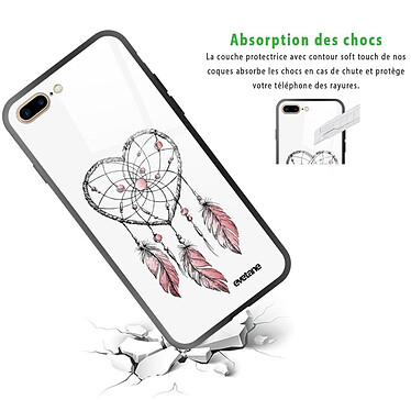 Avis Evetane Coque iPhone 7 Plus/ 8 Plus Coque Soft Touch Glossy Attrape coeur Design