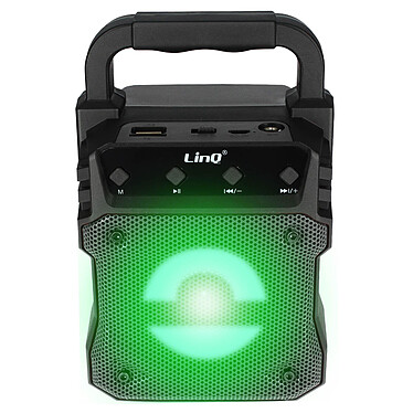 LinQ Enceinte lumineuse sans fil  Gris, Design Compact et Portable