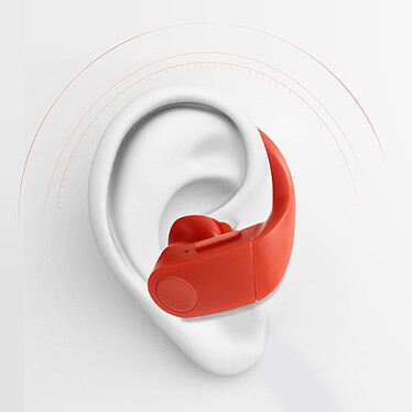 Avis Avizar Écouteurs Sans-fil Bluetooth Sport Contour d'oreille Kit mains libres rouge