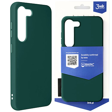 3mk Coque pour Samsung S23 Plus Souple Mat Antichute 1.25m  Matt Case vert foncé