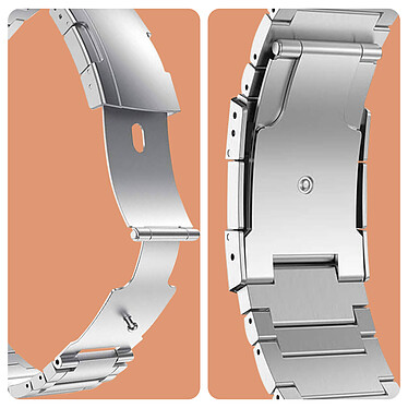 Avis Avizar Bracelet pour Apple Watch 49mm / 45mm / 44mm / 42mm en alliage de titane argent