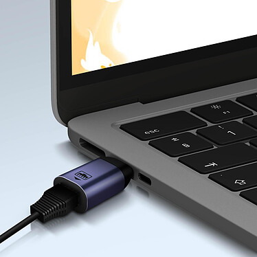Avis Avizar Adaptateur USB-C vers Ethernet Débit 100Mbps Design Compact Gris Foncé