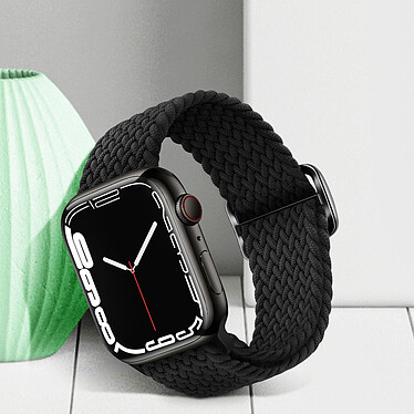 Acheter Avizar Bracelet pour Apple Watch 41mm et 40mm et 38 mm Nylon Tressé Ajustable par Boucle Métallique  noir