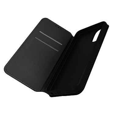 Avizar Housse pour Oppo A17 Clapet Portefeuille Fonction Support Vidéo  noir