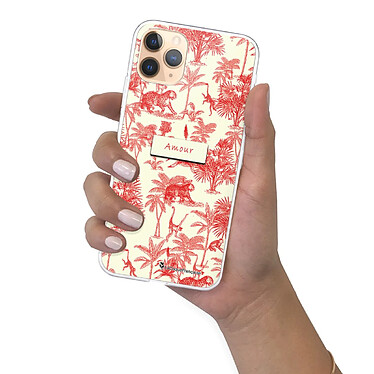 LaCoqueFrançaise Coque iPhone 11 Pro 360 intégrale transparente Motif Botanic Amour Tendance pas cher