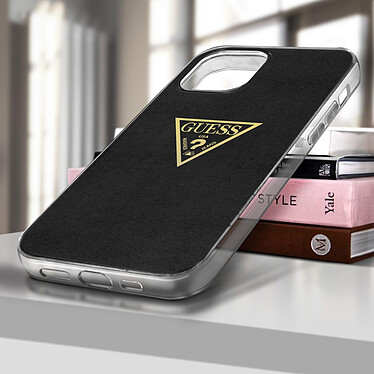Acheter Guess Coque pour iPhone 12 / 12 Pro Effet Métallique Rigide Metallic Series  Noir