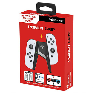 Subsonic - Grip support de recharge pour Joy-Cons Nintendo Switch pas cher